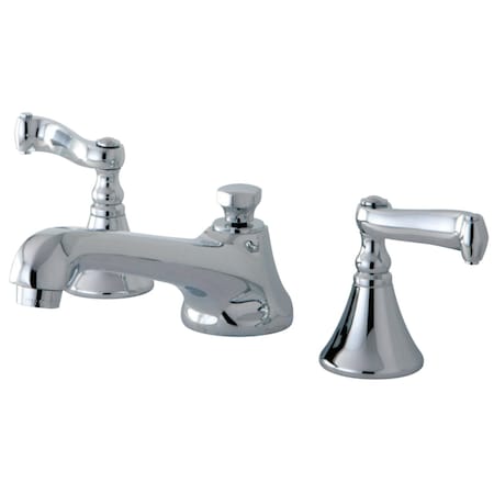 Kingston Brass KS4471FL 8" Widespread Bathroom Faucet, Polished Chrome KS4471FL